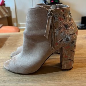 Heeled Peep Toe Booties